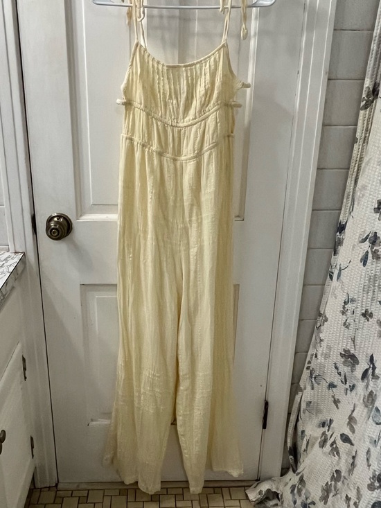 Urban Outfitters Pants - Urban Outfitters Boho Butter Yellow Sand Babe Cotton Gauze Jumpsuit. Small